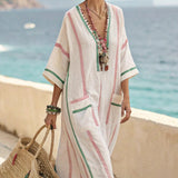 Caftan Ruha "Apolline" – Homok & Korall