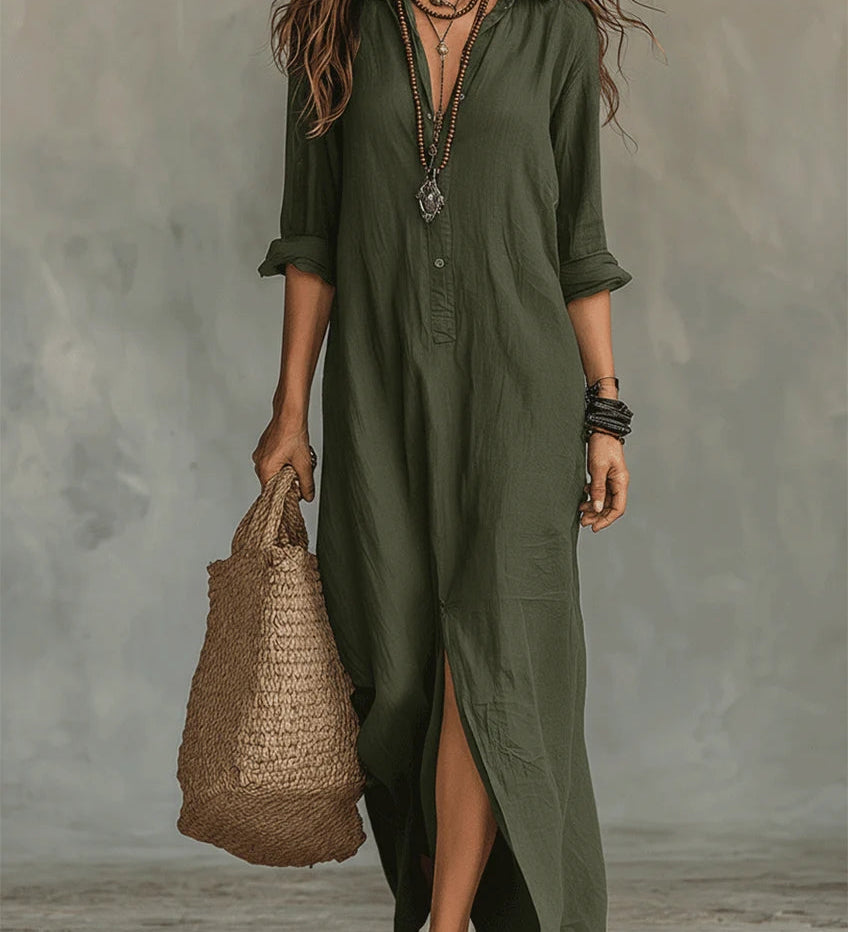 SAULE | Könnyedén Flattering Maxi Ruha a Mindennapi Sokoldalúságért