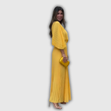 Serelina | Plisszírozott Elegancia Maxi Ruha