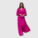 Serelina | Plisszírozott Elegancia Maxi Ruha