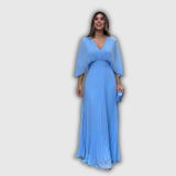 Serelina | Plisszírozott Elegancia Maxi Ruha