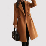 Clara - Gyapjú Kabát Övvel