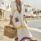 Caftan Ruha "Aimée" – Lila & Mimóza
