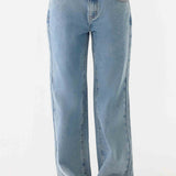 Aesha Alacsony Derék Farmer - Világoskék Denim