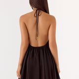 Alicelle Halter Mini Ruha - Csokoládé