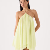 Alicelle Halter Mini Ruha - Sárga