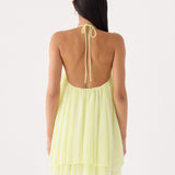 Alicelle Halter Mini Ruha - Sárga