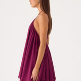 Alicelle Halter Mini Ruha - Szilva