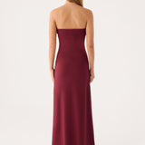 Majdnem a Tiéd Strapless Maxi Ruha - Bordó