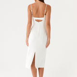 Asling Bustier Midi Ruha - Fehér