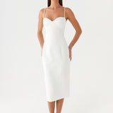 Asling Bustier Midi Ruha - Fehér