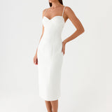 Asling Bustier Midi Ruha - Fehér