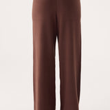 Aviara Knit Low Rise Pant - Csokoládé