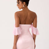 Bex Strapless Mini Ruha - Rózsaszín