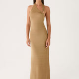 Cassira Shimmer Maxi Dress - Csillogó Arany