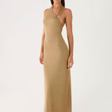 Cassira Shimmer Maxi Dress - Csillogó Arany