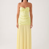 Cierra Strapless Maxi Dress - Sárga