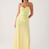 Cierra Strapless Maxi Dress - Sárga