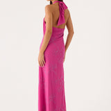 Cliffs Edge Maxi Dress - Berry Kiss
