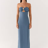 Coast Is Clear Maxi Dress - Tengerparti Kék