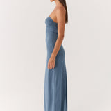 Coast Is Clear Maxi Dress - Tengerparti Kék