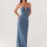 Coast Is Clear Maxi Dress - Tengerparti Kék
