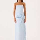 Conni Strapless Maxi Ruha - Kék