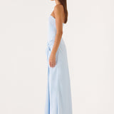 Conni Strapless Maxi Ruha - Kék