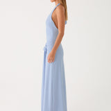 Cristal Halter Maxi Dress - Kék