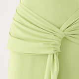Cristal Halter Maxi Dress - Lime