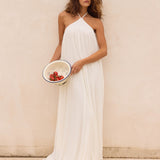 Danni Halter Maxi Ruha - Fehér