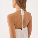 Danni Halter Mini Ruha - Fehér
