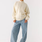 Davy Knit Zip Jacket - Elefántcsont