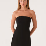 Della Strapless Mini Ruha - Fekete