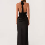 Emaretta Halter Maxi Ruha - Fekete