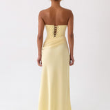 Emory Corset Maxi Ruha - Sárga