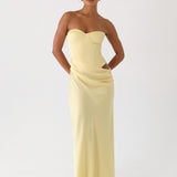 Emory Corset Maxi Ruha - Sárga