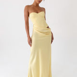 Emory Corset Maxi Ruha - Sárga