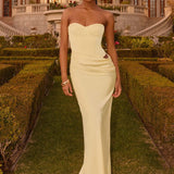 Emory Corset Maxi Ruha - Sárga