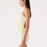 Etta Halter Mini Ruha - Sárga