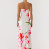 Erivo Strapless Maxi Ruha - Elefántcsont Zátony
