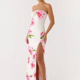 Erivo Strapless Maxi Ruha - Elefántcsont Zátony