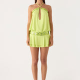 Gala Flitteres Mini Ruha - Lime