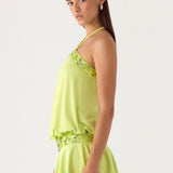 Gala Flitteres Mini Ruha - Lime