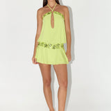 Gala Flitteres Mini Ruha - Lime
