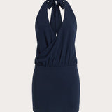 Just Thinking Mini Dress - Éjféli Palaszürke