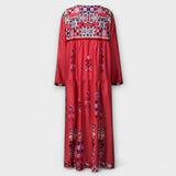 Vivi - Lässig Boho Vászon Maxi Ruha
