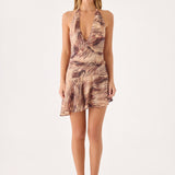 Lanthe Halter Mini Ruha - Arany Tigris