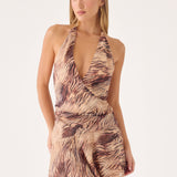 Lanthe Halter Mini Ruha - Arany Tigris