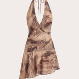 Lanthe Halter Mini Ruha - Arany Tigris